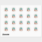 Sticker Rond Bouton (Feuille)
