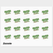 Sticker Rond Bouton (Feuille)