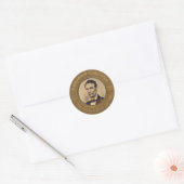 Sticker Rond Bouton Campagne Abraham Lincoln (Enveloppe)