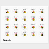 Sticker Rond Bouton d'abeille Boeuf (Feuille)