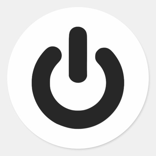 Sticker Rond Bouton d'alimentation (Devant)