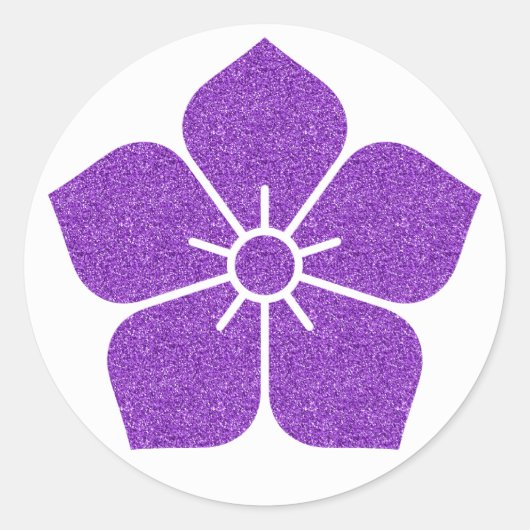 Sticker Rond Bouton de fleur Kikyo (Devant)
