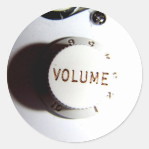 Sticker Rond Bouton de volume de guitare