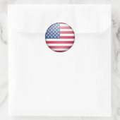 Sticker Rond Bouton indicateur USA (Sac)