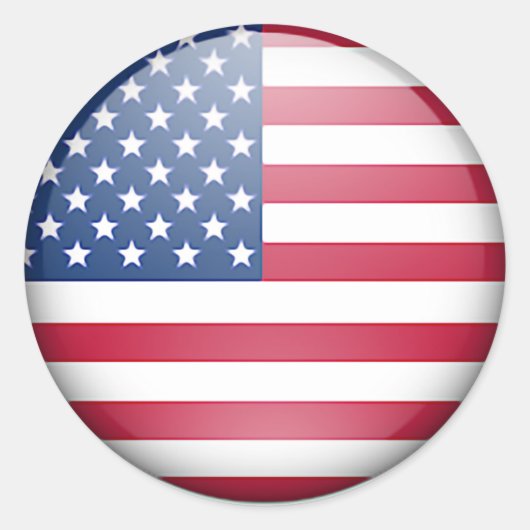 Sticker Rond Bouton indicateur USA (Devant)