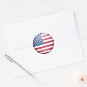 Sticker Rond Bouton indicateur USA (Enveloppe)