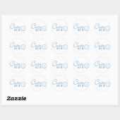 Sticker Rond Bouton mou (Feuille)