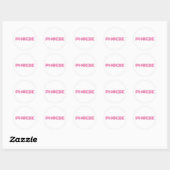Sticker Rond Bouton Phoebe (Feuille)