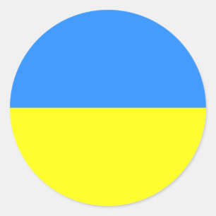 Sticker Rond Bouton Ukraine