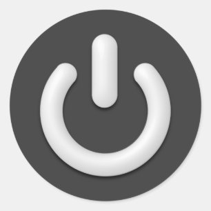 Sticker Rond Bouton veille (alimentation)
