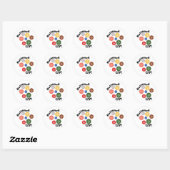 Sticker Rond Boutons (Feuille)