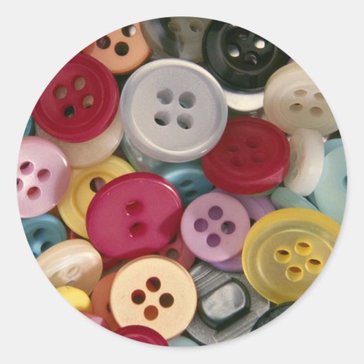 Sticker Rond Boutons colorés (Devant)