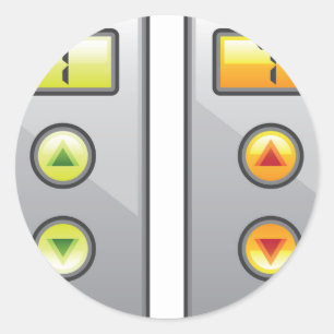 Sticker Rond Boutons d'ascenseur