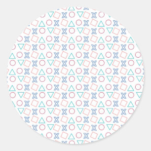 Sticker Rond Boutons de contrôleur, Cadeau pour joueur, Jeux vi