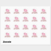 Sticker Rond Boutons de porc (Feuille)