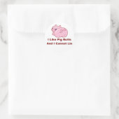 Sticker Rond Boutons de porc (Sac)