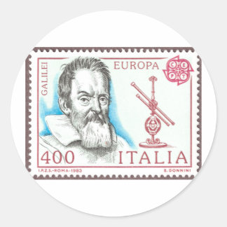 Sticker Rond Boutons Galileo Galilei et Magnet