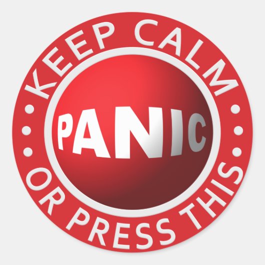 Sticker Rond Boutons Panic (Devant)