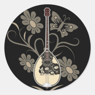 Sticker Rond Bouzouki