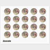 Sticker Rond Bouzzard (Feuille)