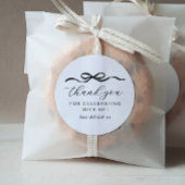 Sticker Rond Bow 1er anniversaire