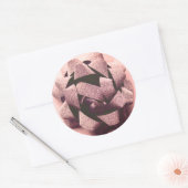 Sticker Rond Bow or rose cadeau (Enveloppe)