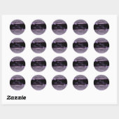 Sticker Rond Bow pourpre/noir et bracelet Sweet 16 Enveloppe jo (Feuille)