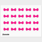 Sticker Rond Bow rose (Feuille)