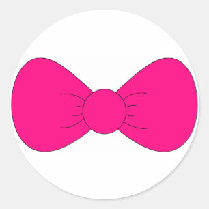 Sticker Rond Bow rose