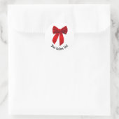 Sticker Rond Bow rouge (Sac)