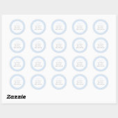 Sticker Rond Bow simple et moderne (Feuille)