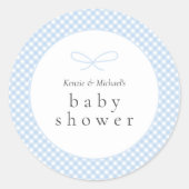 Sticker Rond Bow simple et moderne (Devant)