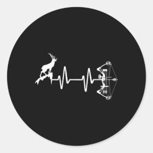 Sticker Rond Bowhunter Deer Hebeat Bow Hunting