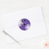STICKER ROND BOWLALL RÉTRO PURPLE (Enveloppe)