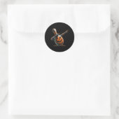 Sticker Rond Bowler Bowler Dabbing Bowler Jack-o'-lantern Éffra (Sac)