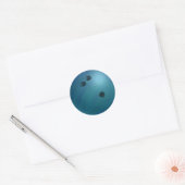 Sticker Rond Bowling Ball Blue (Enveloppe)