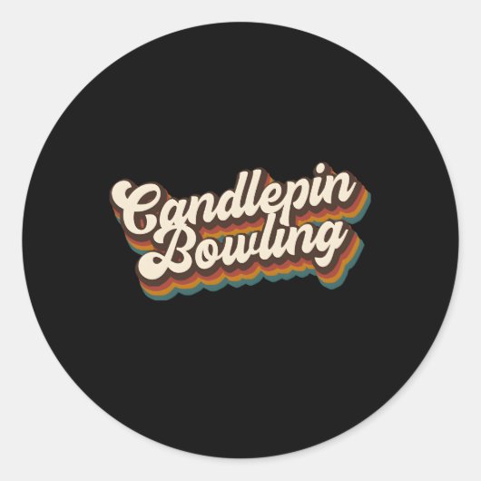 Sticker Rond Bowling bougie Bowling bougie (Devant)