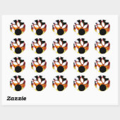 Sticker Rond BOWLING BOWL STRIKE BUTTONS par Teo Alfonso (Feuille)