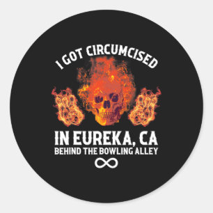 Sticker Rond Bowling Circumcisé Je Me Suis Fait Circumer Dans E