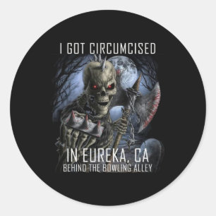 Sticker Rond Bowling Circumcisé Je Me Suis Fait Circumer Dans E