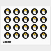 Sticker Rond Bowling Crown (Feuille)