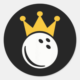 Sticker Rond Bowling Crown