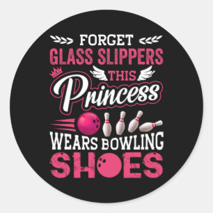 Sticker Rond Bowling Drôle Pour Femmes Filles Enfants Maman Fem