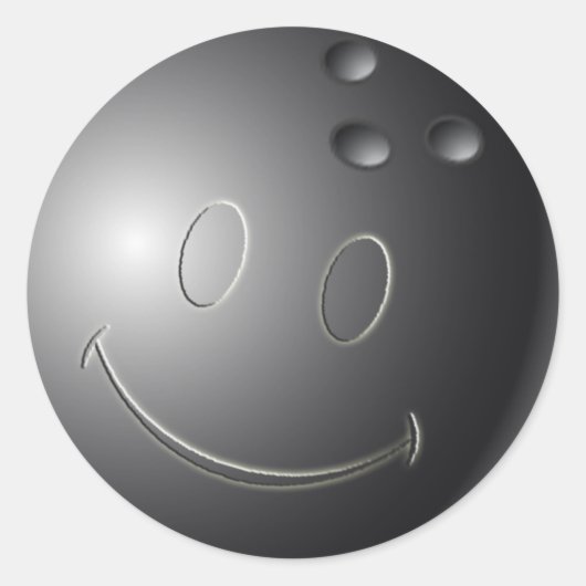 STICKER ROND BOWLING DU VISAGE (Devant)