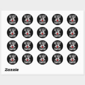 Sticker Rond Bowling Femme Homme (Feuille)