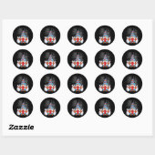Sticker Rond Bowling Gnome Bowling Gnomes Funny Gnome Bowling (Feuille)