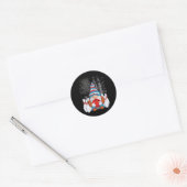 Sticker Rond Bowling Gnome Bowling Gnomes Funny Gnome Bowling (Enveloppe)