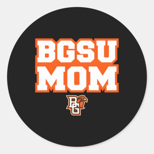 Sticker Rond Bowling Green Bgsu Falcons Maman (Devant)