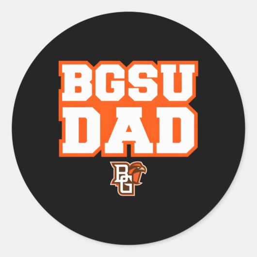 Sticker Rond Bowling Green Bgsu Falcons Papa (Devant)
