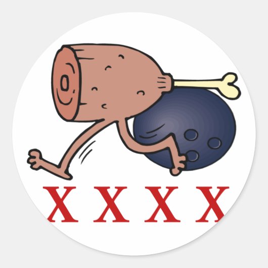 Sticker Rond Bowling Hambone (Devant)